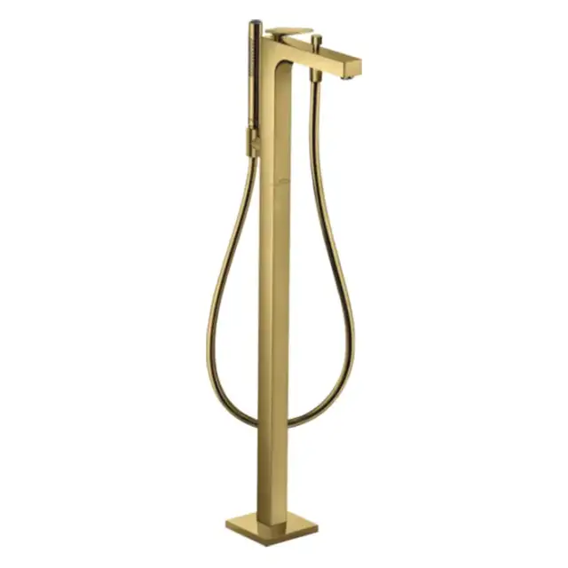 Axor Citterio Смеситель для ванны, напольный, с ручным душем, цвет: полированное золото