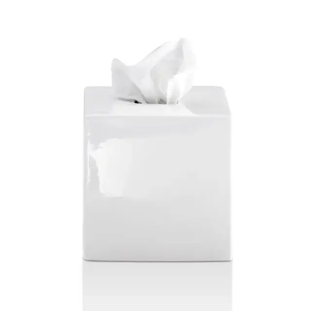 Decor Walther KB 89 Диспенсер для салфеток 13.5x13.5x13.5см, керамика, настольный, цвет: белый