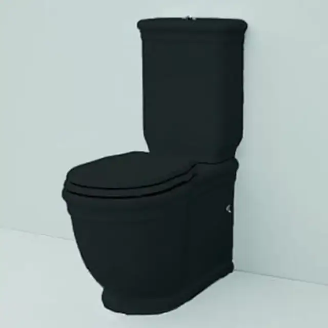 Artceram HERMITAGE унитаз моноблок пристенный  71х36см, с креплением, цвет: черный