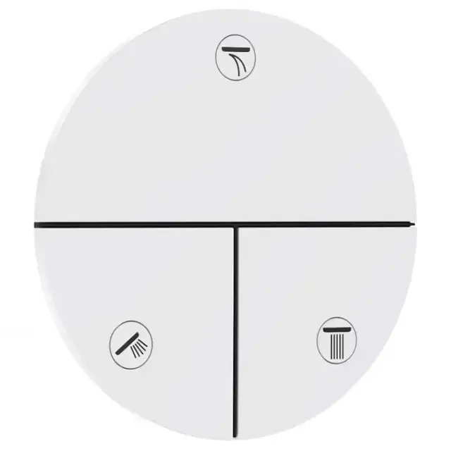 Hansgrohe ShowerSelect Comfort S Переключатель потоков для душа, на 3 источника, цвет: белый матовый