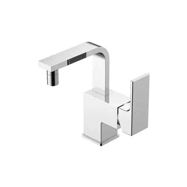 Gattoni Kubik Смеситель для биде, на 1 отв, однорычажный, излив 110 мм, цвет: хром