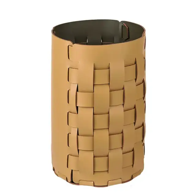 Colombo Adj Корзина для мусора Bottega D22xH35см., напольная, цвет: горчичный/оливковый