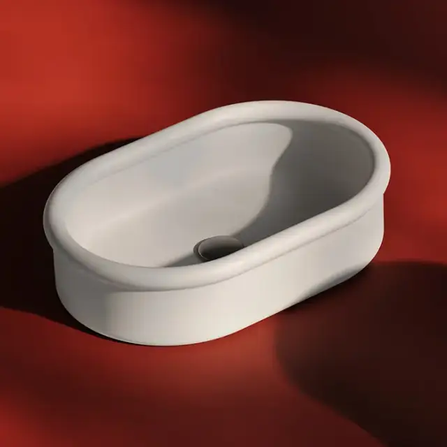 Artceram Brera Раковина 60х40х15см., накладная, без отв., цвет: белый глянцевый