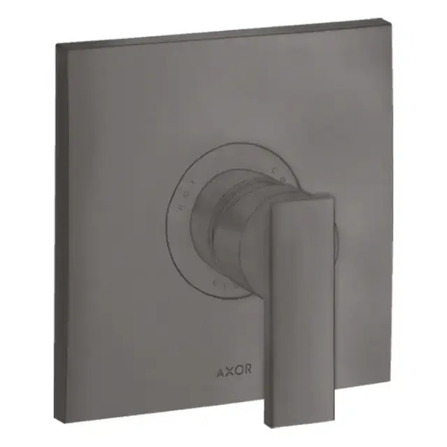 Axor Citterio Смеситель для душа, настенный, цвет: шлифованный черный хром