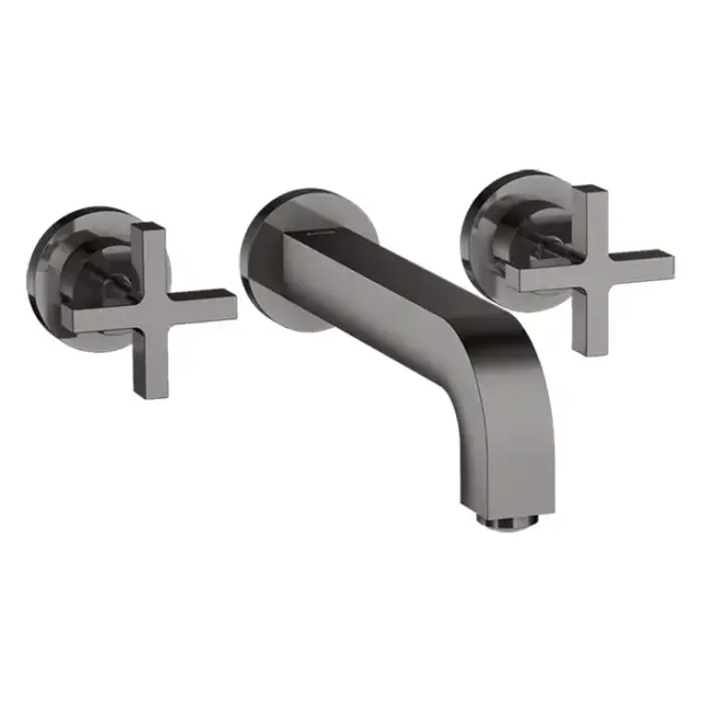 Axor Citterio Смеситель для раковины 222, встраиваемый, излив: 22.2см., цвет: полированный черный хром