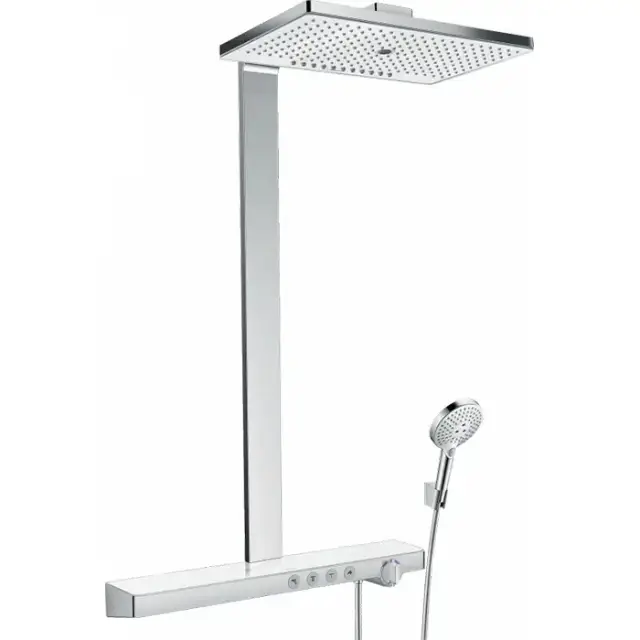 Hansgrohe Rainmaker Select Душевая стойка с термостатом, ручным и верхним душем 46х30см., цвет: хром