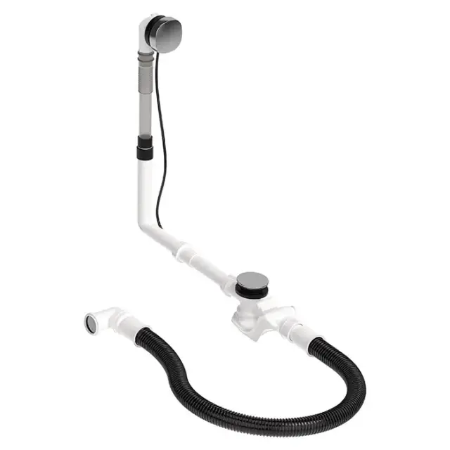 DURAVIT Слив-перелив для ванн, квадратно-овальный, цвет хром