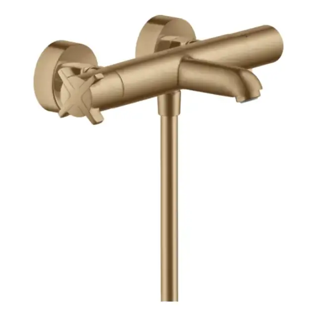 Axor Citterio E Смеситель для ванны, термостатический, настенный, цвет: шлифованная бронза