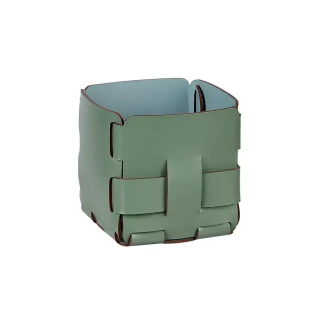 Colombo Adj Корзинка Mini Bottega, 12x12H13 см , цвет: эвкалипт/небесный