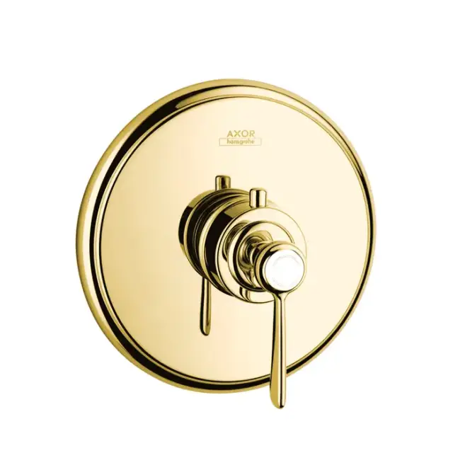 Axor Montreux Термостат Highflow 59 л / мин, СМ,  (рычажные рук.), внешняя часть, цвет: полированное золото