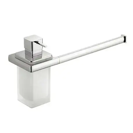 Colombo Lulu Полотенцедержатель 32см с дозатором, цвет: хром