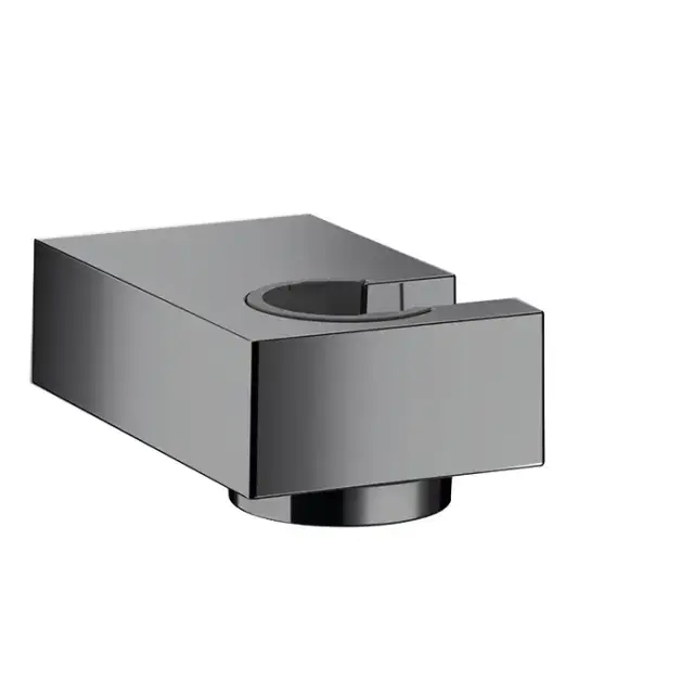 Hansgrohe Держатель ручного душа, настенный, цвет: шлифованный черный хром