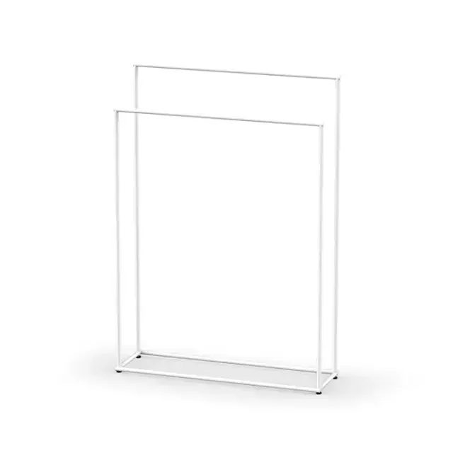 Decor Walther Mikado Полотенцедержатель 86см., напольный, двойной, цвет: белый матовый