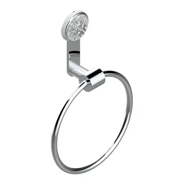 THG Hirondelles Platinum Stamped Полотенцедержатель-кольцо 18см., цвет: хром