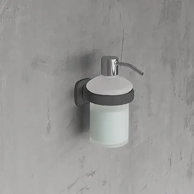Novellini Giada Дозатор для жидкого мыла, подвесной,цвет: черный матовый