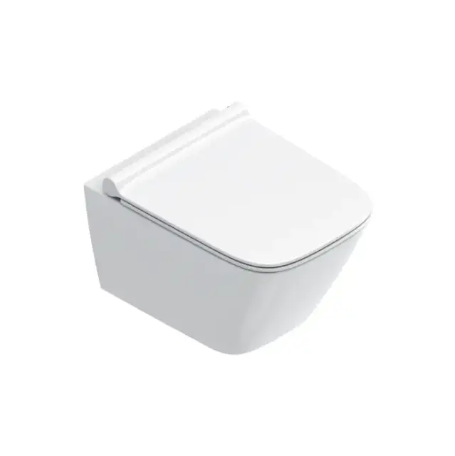 Catalano Green Унитаз подвесной 50х37см, безободковый, смыв Tornado, покрытие Cataglaze+, цвет: белый глянцевый