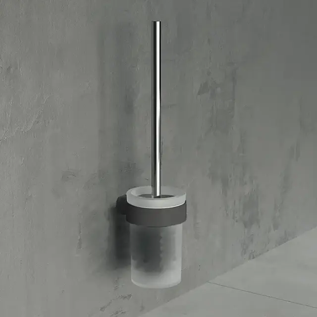 Novellini Giada Ершик для унитаза, цвет: черный матовый