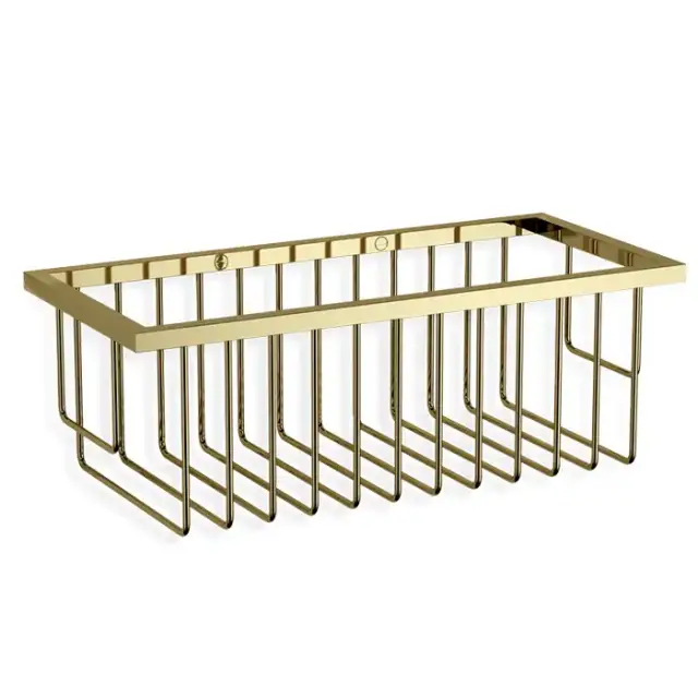 Decor Walther WA WND1 Корзина универсальная 26x12x9.5см для душа, подвесная, цвет: золото