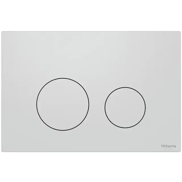 TECEspring Панель смыва для унитаза, пластиковая, плоская, цвет: белый матовый