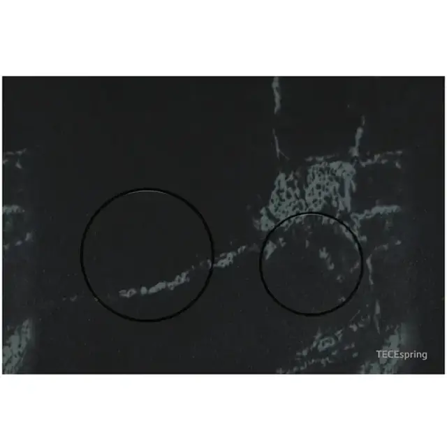 TECEspring Панель смыва для унитаза, из искусственного камня, плоская, цвет: темный базальт