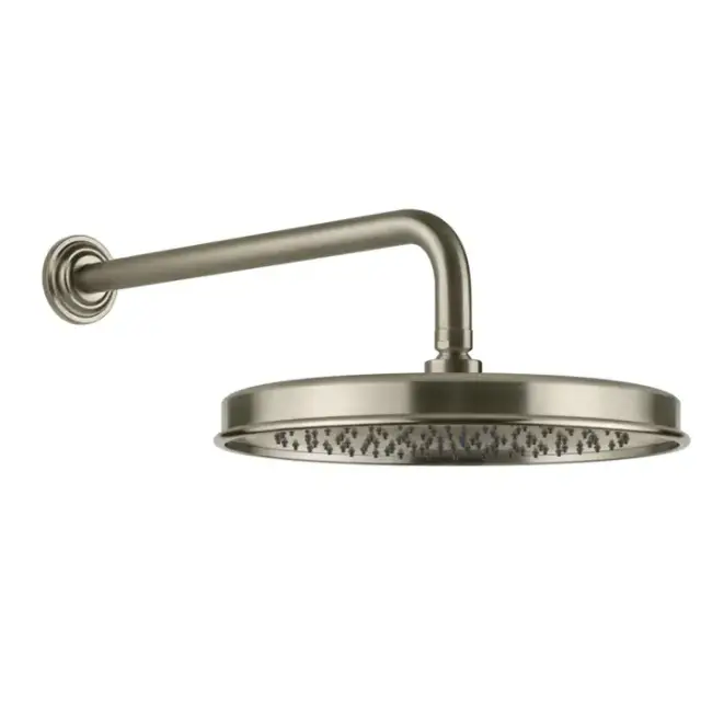 Gessi Venti20 Верхний душ Ø32.8см., с настенным держателем 38.9см., цвет: Finox Brushed Nickel