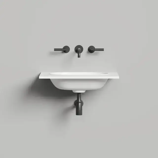 Salini Onda Flow Oval Essentials Раковина 60х50х14см., подвесная, 1 отв., цвет: белый матовый