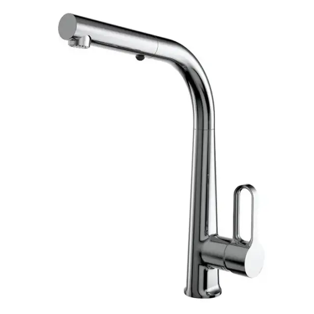 Carlo Frattini Kitchen Смеситель для кухни с выдвижной лейкой, цвет: хром