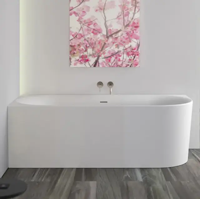 Knief Fresh Left Ванна угловая 180х80х60см., Dx, щелевой перелив slot в комплекте, цвет: белый