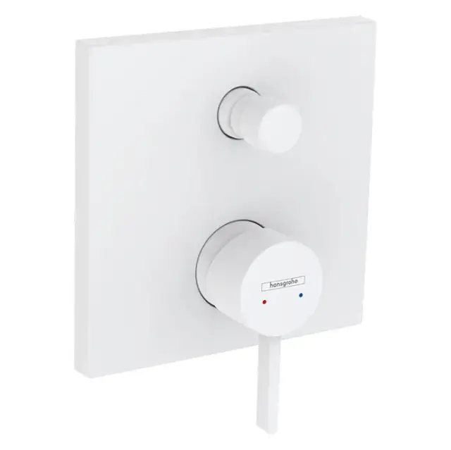 Hansgrohe Finoris Смеситель для душа, встраиваемый, с переключателем потоков на 2 положения, внешняя часть, цвет: белый матовый
