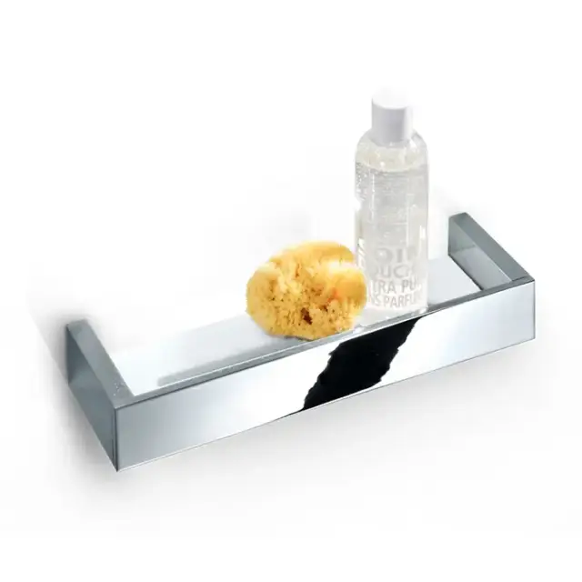 Decor Walther Brick DA60 Душевая полка 60x9см, акриловое белое стекло, подвесная, цвет: хром