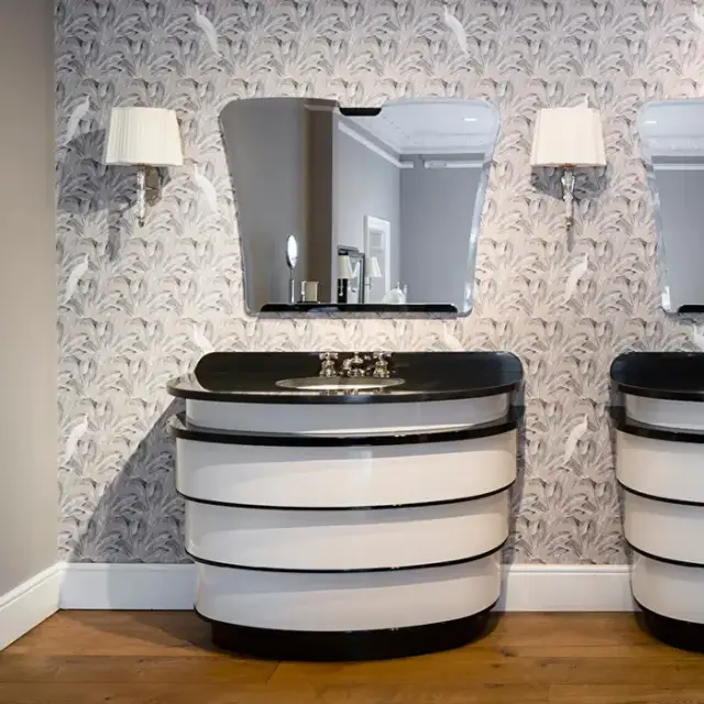 Devon Summertime Тумба с раковиной 125х62х89см., напольная, 3 отв., столешница из черного мрамора nero marquinha, цвет: кремовый