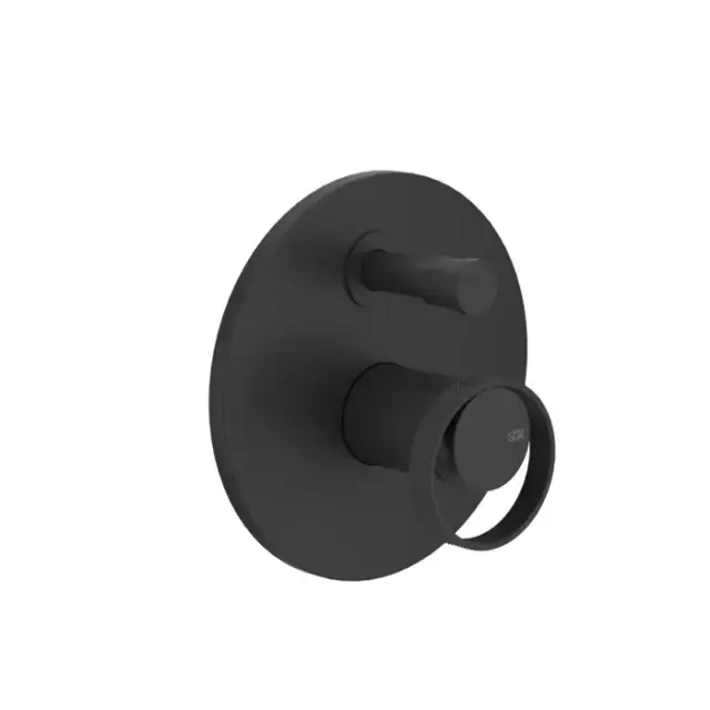 Gessi Anello Смеситель для душа, встраиваемый, на 2 выхода, (внешние части), цвет: Black XL