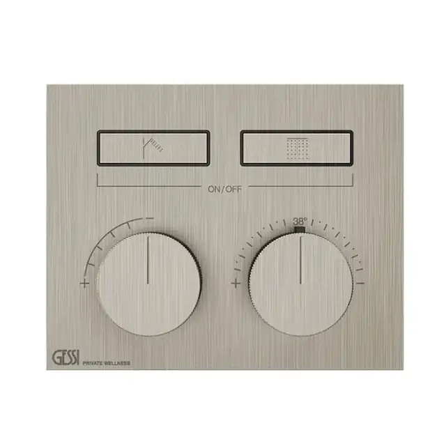 Gessi Hi-Fi Gessi Hi-Fi Термостат для душа, с включением до 2 источников одновременно, цвет: Finox Brushed Nickel