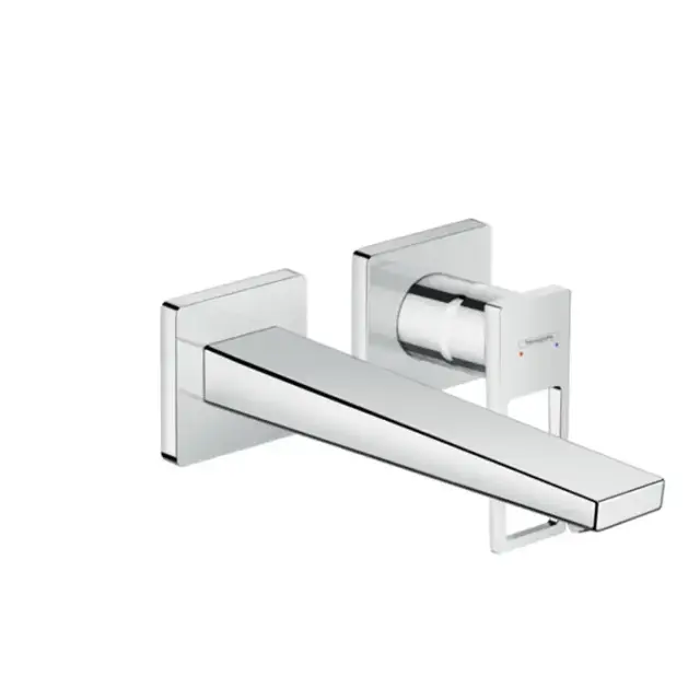 Hansgrohe Metropol Classic Настенный смеситель для раковины, однорычажный, излив: 24см., внешняя часть, цвет: хром