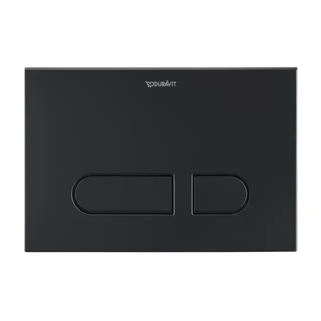 Duravit DuraSystem Клавиша смыва для унитаза, двойной смыв, цвет: черный матовый