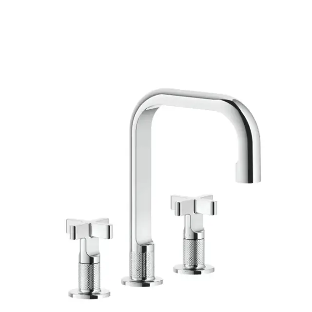 Gessi Inciso Смеситель для раковины, 3 отв., цвет: хром