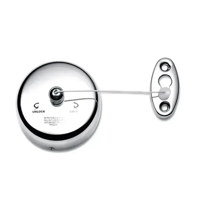 Decor Walther Basic WL Верёвка для белья с настенным креплением, подвесной, цвет: хром