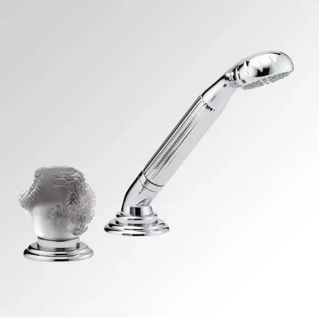 THG Dragon Moon Ручной душ на борт ванны, 2 отв., цвет: хром/хрусталь