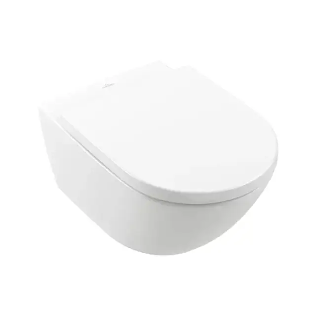 Villeroy&Boch Subway 3 Унитаз подвесной, безободковый, сиденье-в комплекте SoftClosing, CeramicPlus, цвет: альпийский белый