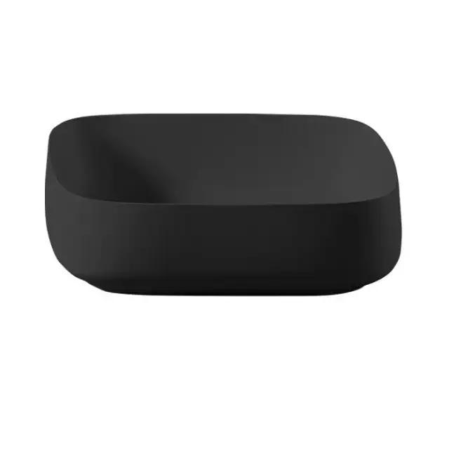 Artceram Cognac Раковина накладная Quadro 55x35 см, saniglaze, цвет: черный матовый