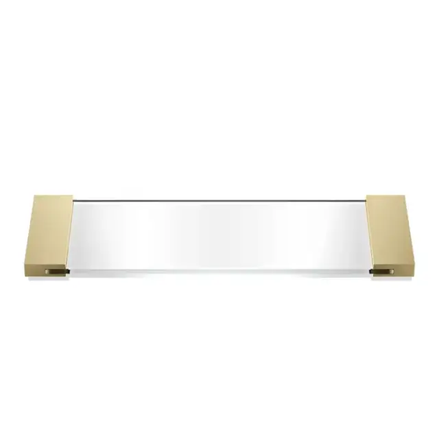 Decor Walther Classic Tab 34 Лоток универсальный 34x12см, прозрачное стекло, настольный, цвет: золото матовое