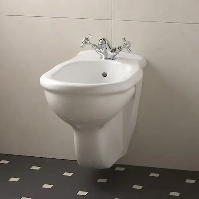 Devon&Devon New Etoile, Биде подвесное 53.5х33см, с одним отверстием под смеситель, цвет: белый