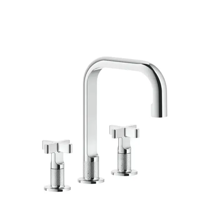 Gessi Inciso Смеситель для раковины, 3 отв., цвет: хром