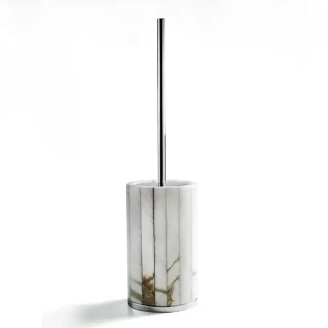 3SC Rigato Ершик туалетный напольный d11хh44 см, цвет: никель сатинированный полированный