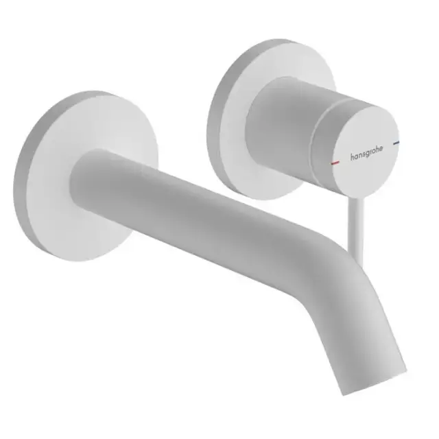 Hansgrohe Tecturis S Смеситель для раковины, настенный, цвет: белый матовый