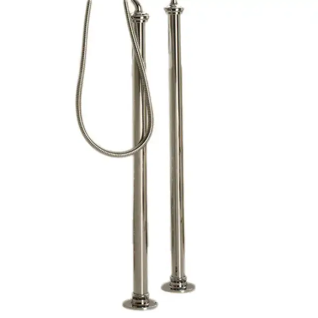 Devon&Devon Black Dandy Ножки для смесителя для ванны, напольные, цвет: никель блестящий