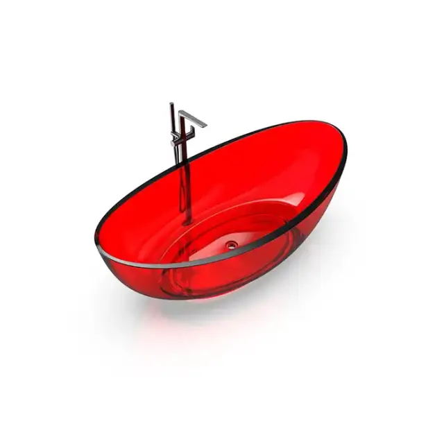 Knief Oval Shape Ванна отдельностоящая 180х93x56см., из полимерного материала, цвет: Rubin # 040