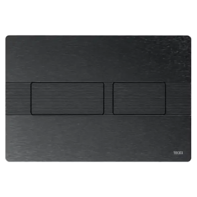 TECEsolid Панель смыва с двойной системой смыва для унитаза, цвет: графит текстура линии