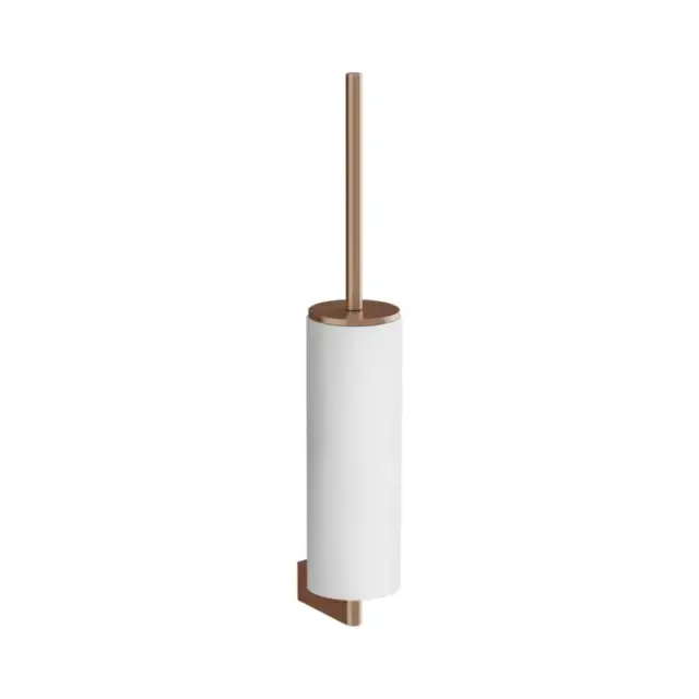 Gessi Origini Туалетный ёршик, подвесной, цвет: белый/Copper Brushed PVD