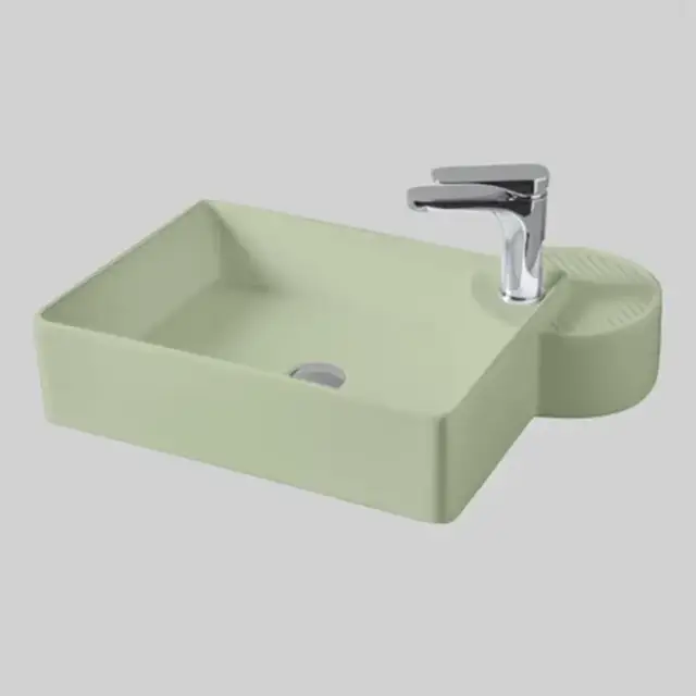 Artceram Cartesio Раковина 58х44 см, накладная, 1 отв., цвет: зеленый глянцевый